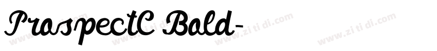 ProspectC Bold字体转换